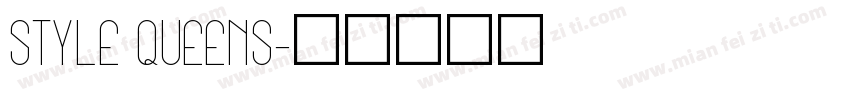 style queens字体转换